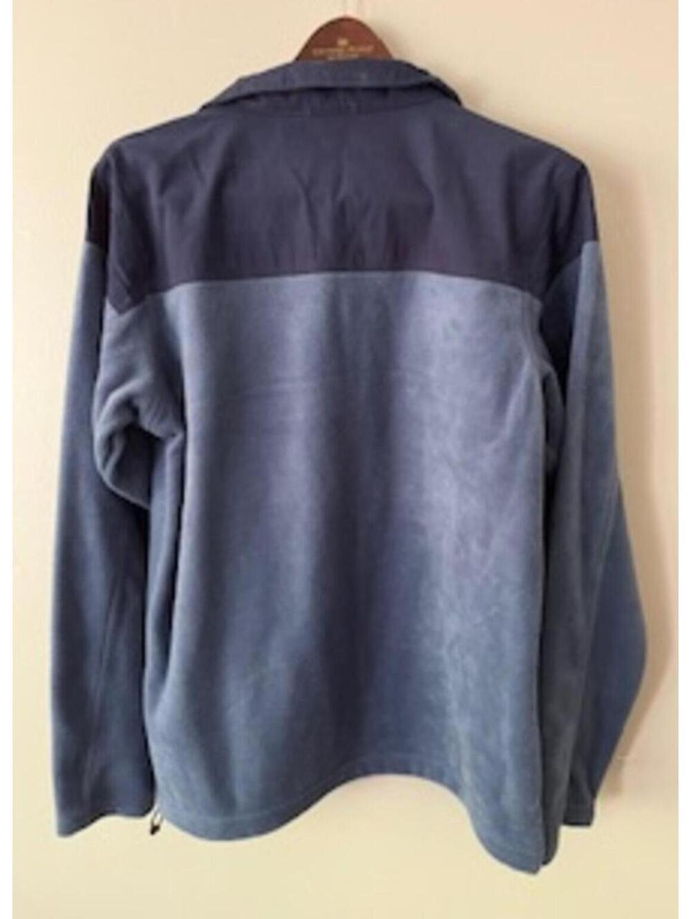 Columbia Men's Medium Blue Fleece Jacket with Chest Pockets - Picture 2 of 4